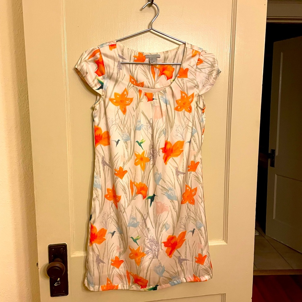 H&M Floral Mini Dress—like new